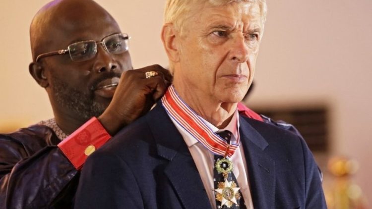 President Weah decorates Arsene Wenger with Liberia’s highest honour