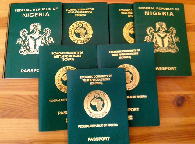 Nigerian passport booklets