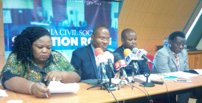 Nigeria Civil Society Situation Room made up of 70 CSOs during the news briefing