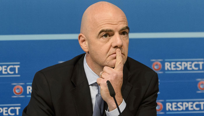 FIFA President Gianni Infantino: accused of helping PSG, Manchester City breach UEFA’s FFF rules while at UEFA