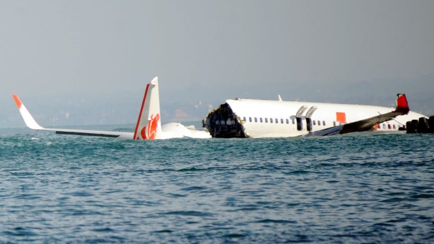 The Lion Air Boeing plane that crashed after take off, killing everyone on board
