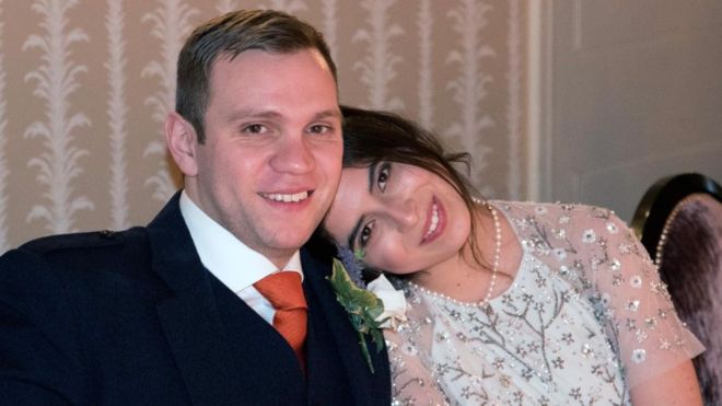 Matthew Hedges and wife