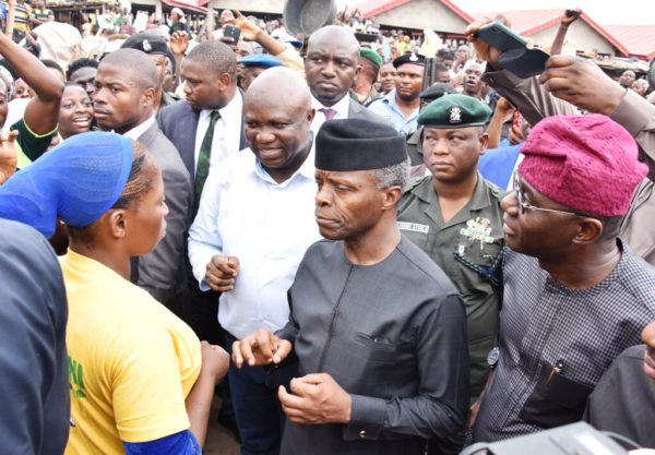 One on One: Osinbajo chats with one of the traders