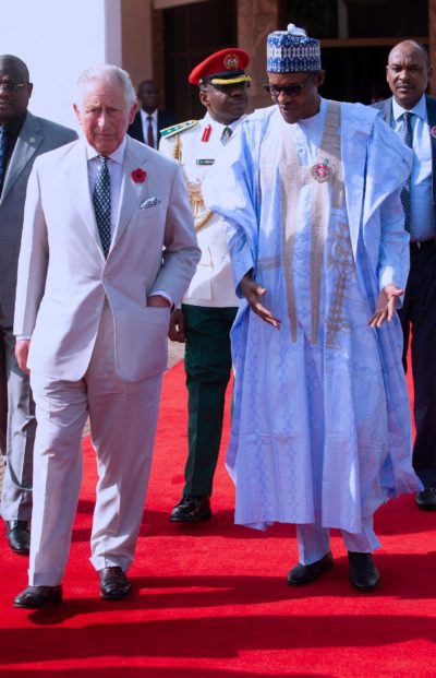 Prince Charles with President Buhari in Abuja