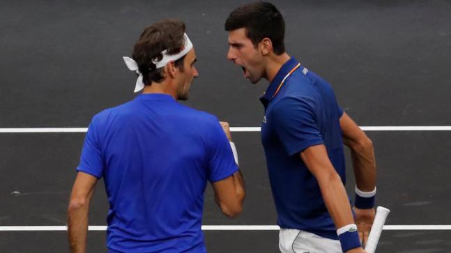 Roger Federer and Novak Djokovic: battle at Paris Masters semi-final