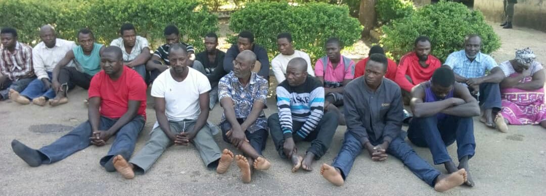 The 19 suspects arrested in connection with the disappearance and death of General Idris Alkali
