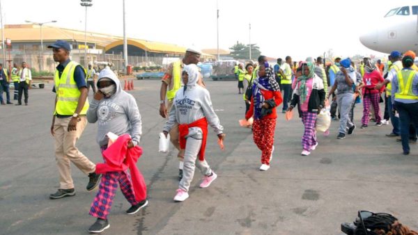 Nigerians returning from Libya